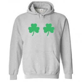 St. Patricks Day Leaf Clover Classic Unisex Kids and Adults Pullover Hoodie